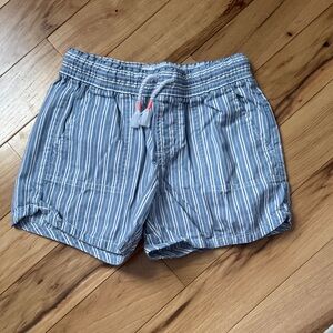 GAP Kids Blue and White Striped Shorts